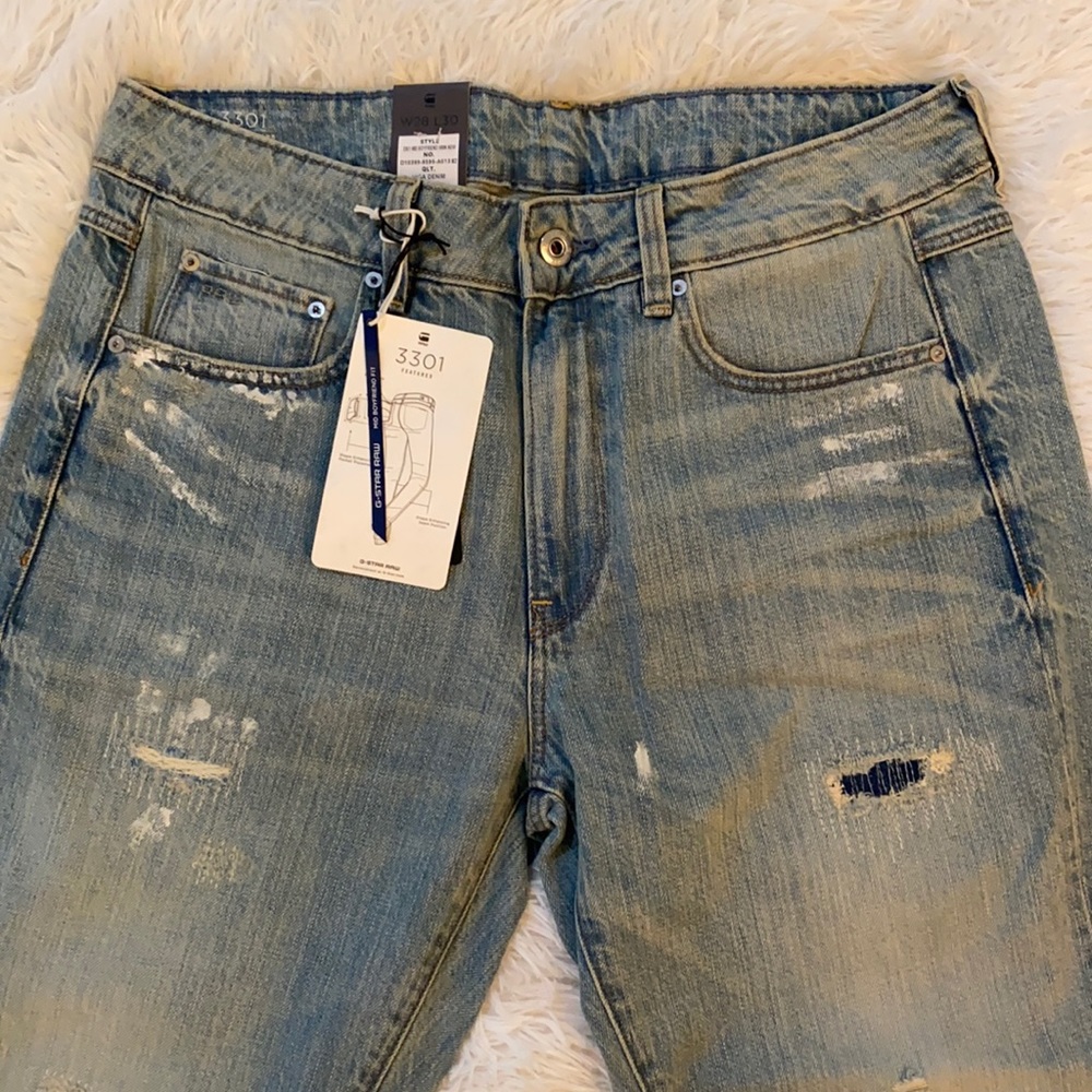 NWT Raw 3301 Mid Boyfriend Jeans - W28/L30